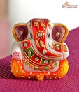 Aapno Rajasthan Hand Painted Gold Work Ganeshji