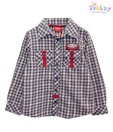 Beebay Blue Checkered Boys Shirt For Kids