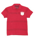 LanosUC Red & Black Striped Polo  T-Shirt