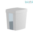 Plumeria  Resin White Cotton Container