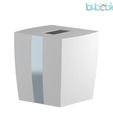 Plumeria  Unique White Tissue Box