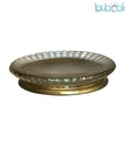 Plumeria  Green Colour Round Resin Soap Dish