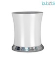 Plumeria  Trendy White Waste Basket