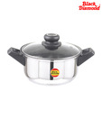 Black Diamond Jumbo Cook & Serve Casserole With A High End Glass Lid