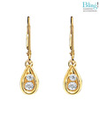 Bling Fancy Pear American Diamond Earrings