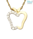 Bling Cute Apple Shape American Diamond Pendant