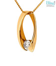 Bling Alluring Single Stone American Diamond Pendant