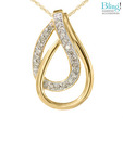 Bling Fascinating Double Drop American Diamond Pendant