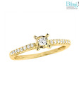 Bling Seventeen American Diamond Stone Ring