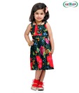 Catmoss Stylish Black & Red Dress For Kids