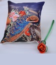 MeSleep Blue Peacock Digitally Printed Cushion Cover