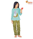 Chicita Cool Green Night Suit For Kids