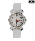 Calvino Designer Bezel White Watch