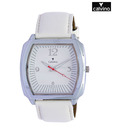 Calvino Shiny Tonneau White Watch