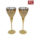 Craft N Craft Brass Wine Glass Set