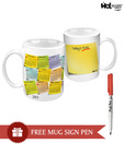 HotMuggs To Do Calendar Mug With Free Mug Marker Pen