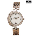 Calvino Studded White Arc Watch
