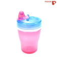 Pigeon Double Layer Sucking Cup (Pink & Blue)