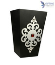 Gifting Happiness Embellished Black Dust Bin
