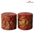 Fragrance World India Set of Two Red Festive Candle