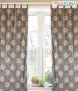 Dekor World Grey and Off-White Curtain