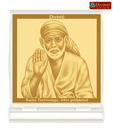 Diviniti Auspicious Shirdi Sai Baba Acrylic Car Frame