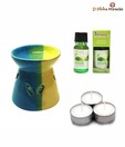Divine Miracles Multicolor Ceramic Oil Burner & Diffuser