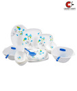 Crown Craft Floral White Dinner Set - 32 Pcs