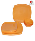 Crown Craft Orange Dinner Set - 18 Pcs