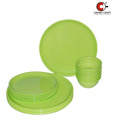Crown Craft Plain Green Dinner Set - 18 Pcs