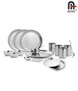 Mosaic Stainless Steel Dinner Set - 24 Pcs