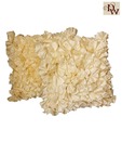 Home Kraft Ruffle White Cushion Cover Set