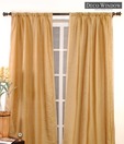 Deco Window Plain Shining Beige Curtain
