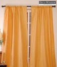 Deco Window Mustard Wrinkled Style Curtain