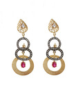 Styleos Studded Tri-Delight Earrings