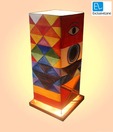 ExclusiveLane Handpainted Square Table Lamp