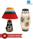 ExclusiveLane Lovely Combo of Lamp & Dholak Vase