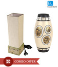 ExclusiveLane Square Lamp & Dholak Vase Combo