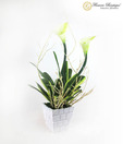 Flowers Boutique Soft Rubber Calla Lilies Bouquet With A Vase