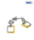 Facetz Trendy 2 Tone Finish Diamond Earrings