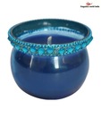 Fragrance World Blue Glass Bowl Candle