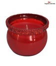 Fragrance World Red Glass Bowl Candle