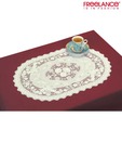 Freelance Set Of 6 Large Floral Motifs Beige Lace Table Mats