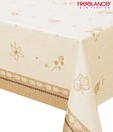 Freelance Floral & Leaf Motif PVC Coated Table Cover