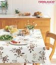 Freelance Elegant White & Brown Bel Air Table Cover