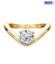 Facetz Adorable Diamond Gold Ring