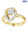 Facetz Lavish Diamond Gold Ring