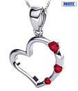 Facetz Pristine Ruby Heart Pendant