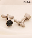 Favola Striking Grey Crystal Cufflinks