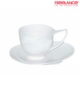 Freelance Classic White Cups & Saucer Set